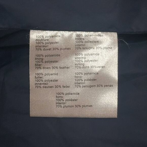 LACOSTE Blue Hooded Puffer Vest Insulated Down Feather Filled Gorpcore Warm Cozy - Picture 11 of 13